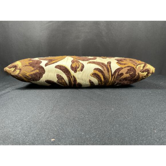 Brown & Cream Floral Bag, Handmade, One of a Kind, Created with Designer Fabric - Picture 3 of 7